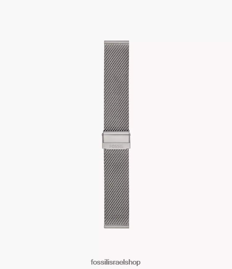 Fossil גברים צמיד רשת פלדה 22 מ"מ L8J0B61471 אבזר אל חלד