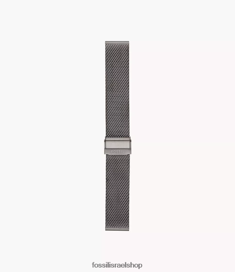 Fossil גברים צמיד רשת פלדה 22 מ"מ L8J0B61472 אבזר עָשָׁן