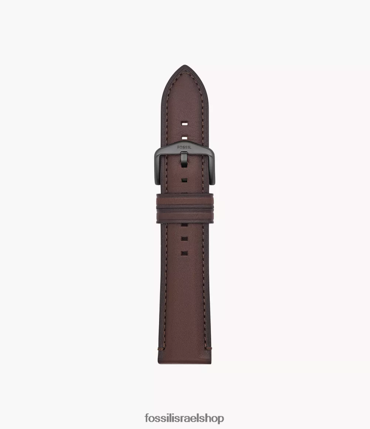 Fossil גברים רצועת עור לייט-עור 22 מ"מ L8J0B61475 אבזר חום כהה