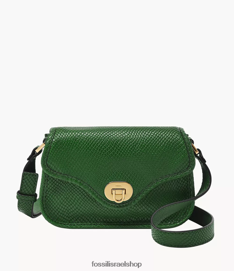 Fossil נשים מורשת מיני דש Crossbody L8J0B6353 תיק ירוק