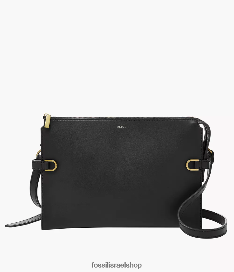Fossil נשים Crossbody מעור קקטוס של kier L8J0B6307 תיק שָׁחוֹר