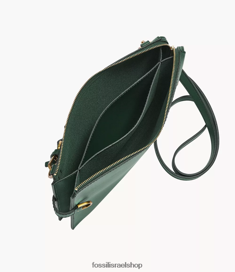 Fossil נשים Crossbody מעור קקטוס של kier L8J0B6671 תיק ירוק