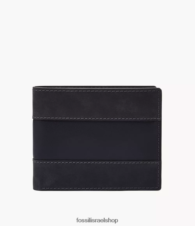 Fossil גברים Everett Bifold עם מזהה Flip L8J0B61672 ארנק חיל הים