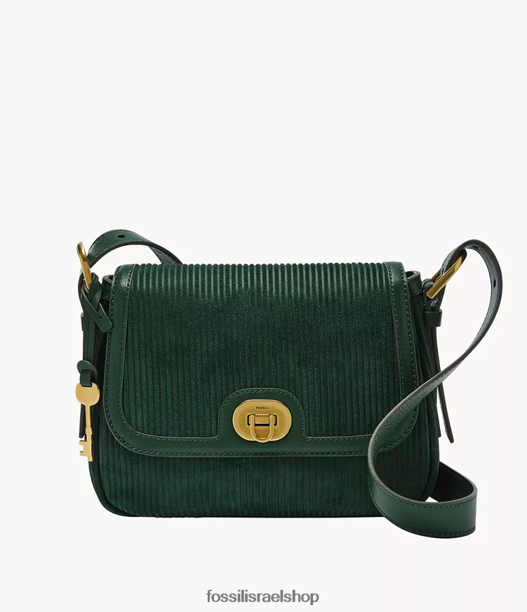 Fossil נשים Harper דש קטן crossbody L8J0B6489 תיק ירוק