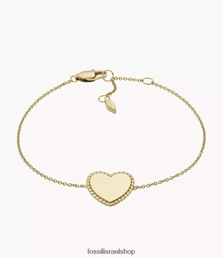 Fossil נשים צייר נירוסטה צמיד תחנה L8J0B61012 תכשיט גוון זהב