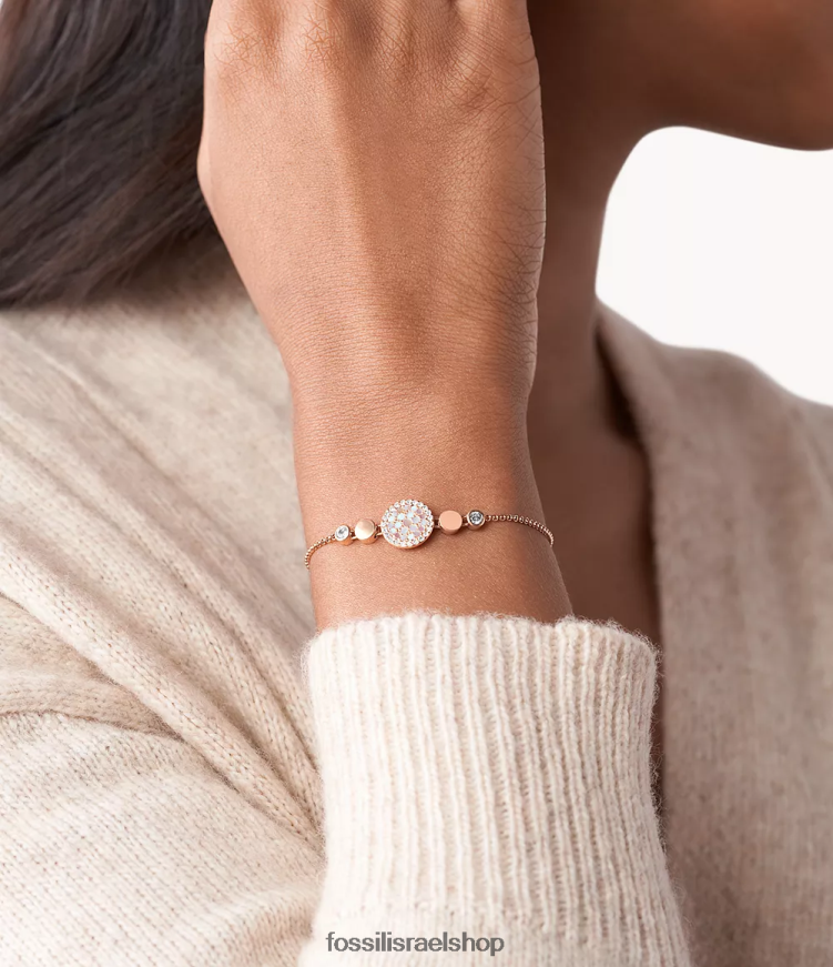 Fossil נשים צמיד דיסק ואל פסיפס L8J0B61017 תכשיט אם הפנינה