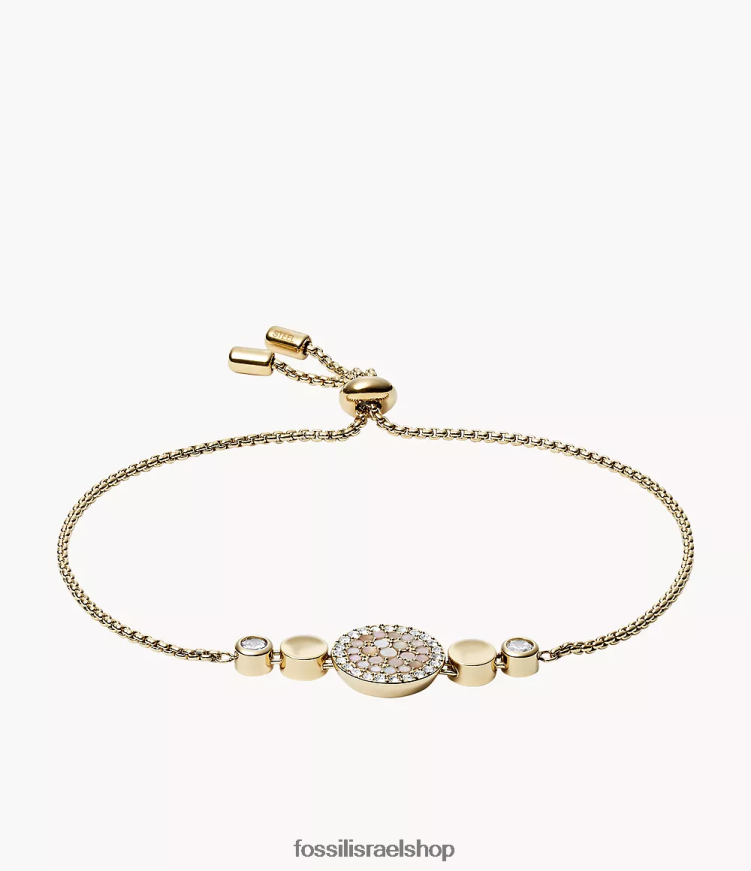 Fossil נשים צמיד דיסק ואל פסיפס L8J0B61027 תכשיט אם הפנינה