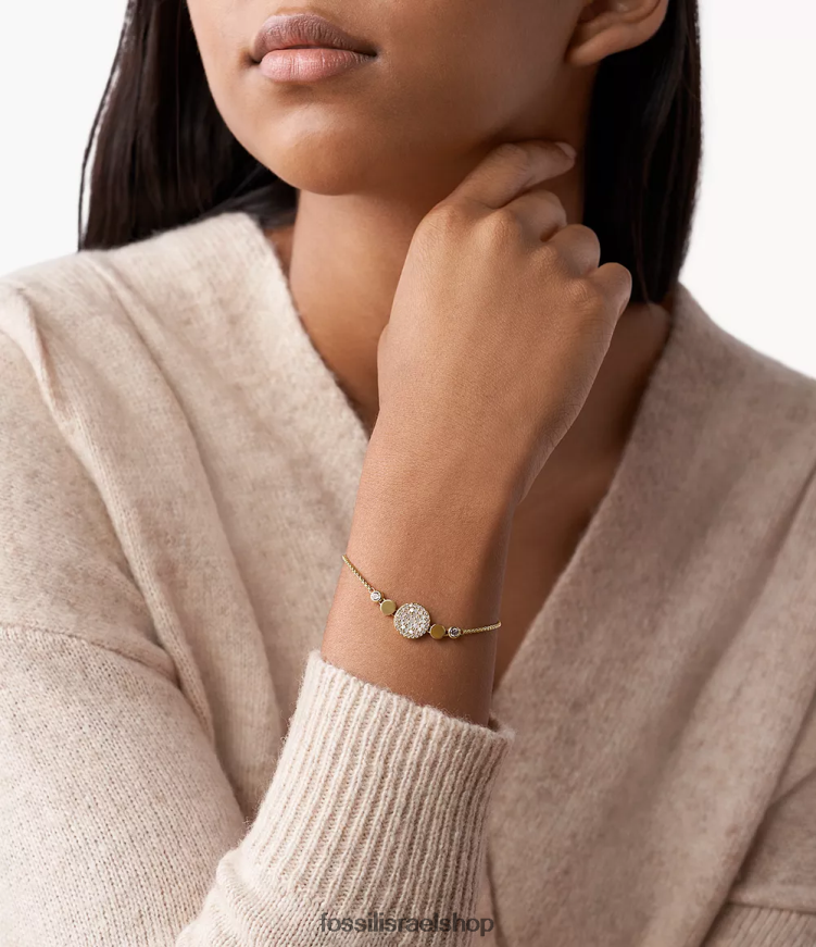 Fossil נשים צמיד דיסק ואל פסיפס L8J0B61027 תכשיט אם הפנינה