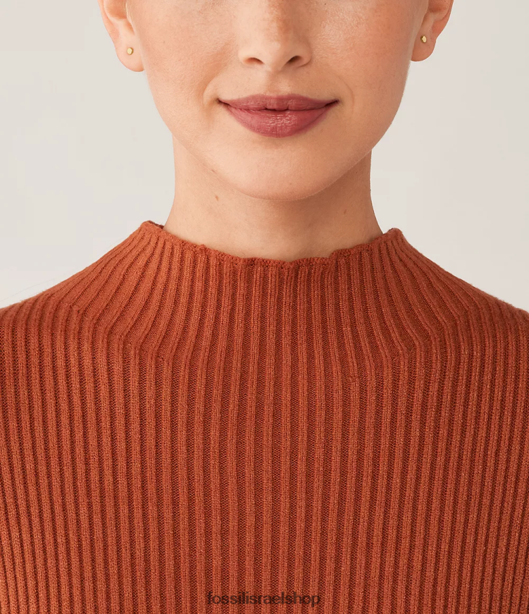 Fossil נשים כולם מוערמים עגילי נירוסטה צמודים L8J0B61035 תכשיט גוון זהב