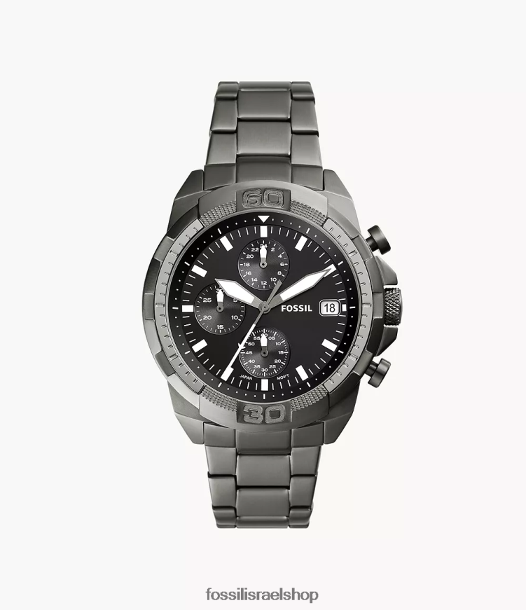 Fossil גברים שעון ברונסון כרונוגרף נירוסטה L8J0B61341 שעון עָשָׁן