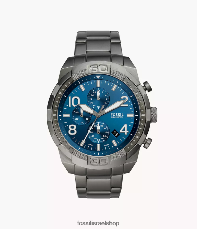 Fossil גברים שעון ברונסון כרונוגרף נירוסטה L8J0B61355 שעון עָשָׁן