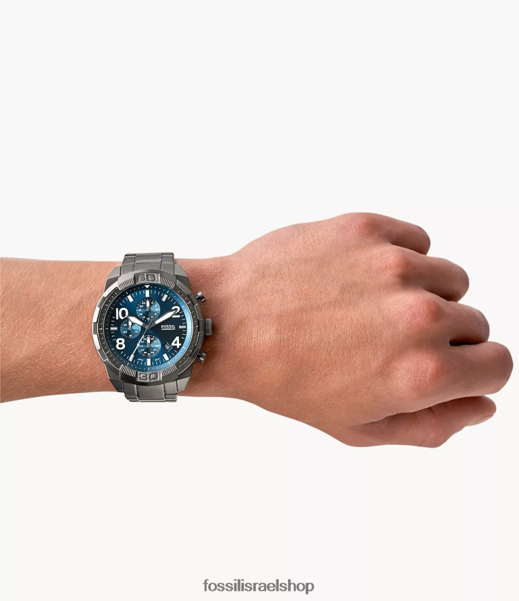 Fossil גברים שעון ברונסון כרונוגרף נירוסטה L8J0B61355 שעון עָשָׁן