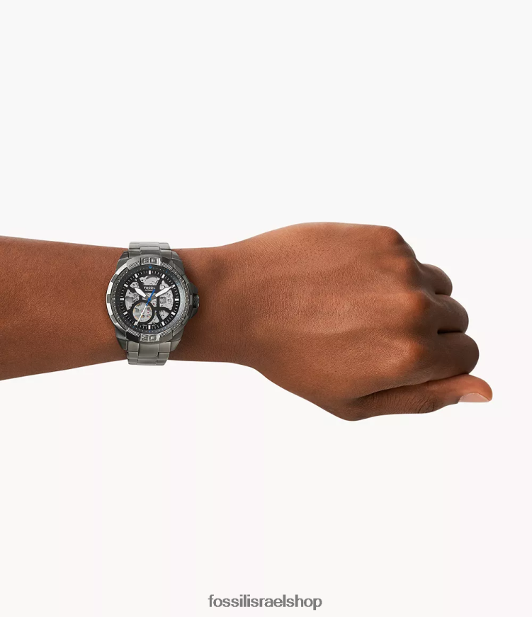 Fossil גברים שעון ברונסון אוטומטי מנירוסטה L8J0B61388 שעון עָשָׁן
