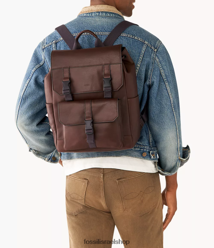 Fossil נשים תרמיל ווסטון L8J0B61644 תיק חום כהה