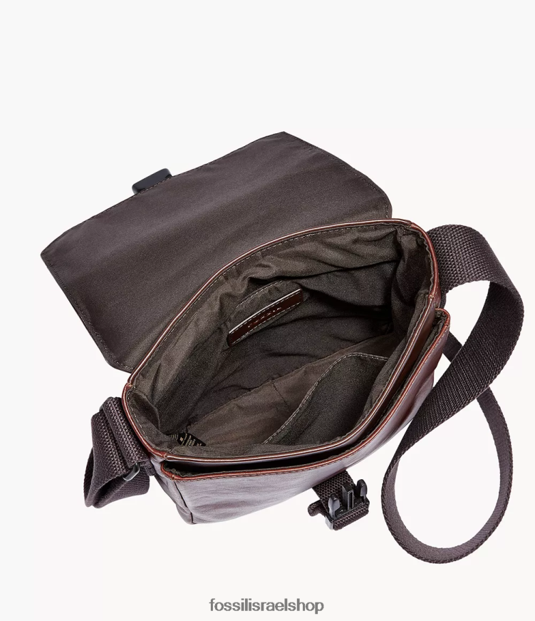 Fossil גברים שליח ווסטון L8J0B61646 תיק חום כהה