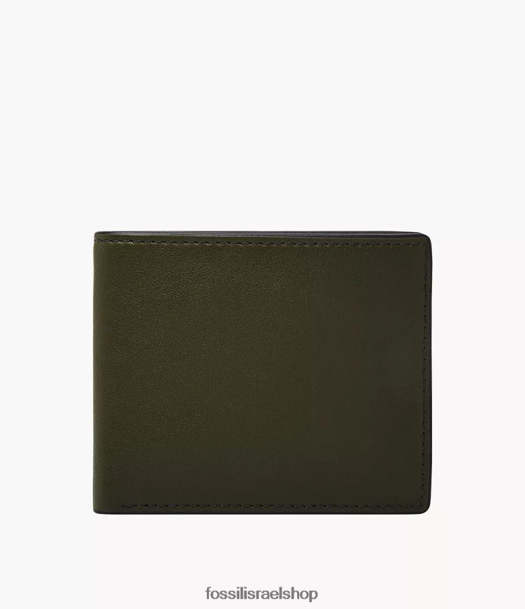 Fossil גברים סטיבן ביפולד L8J0B61677 ארנק זית