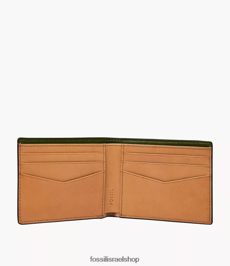 Fossil גברים סטיבן ביפולד L8J0B61677 ארנק זית