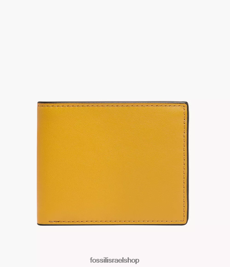 Fossil גברים סטיבן ביפולד L8J0B61682 ארנק צהוב