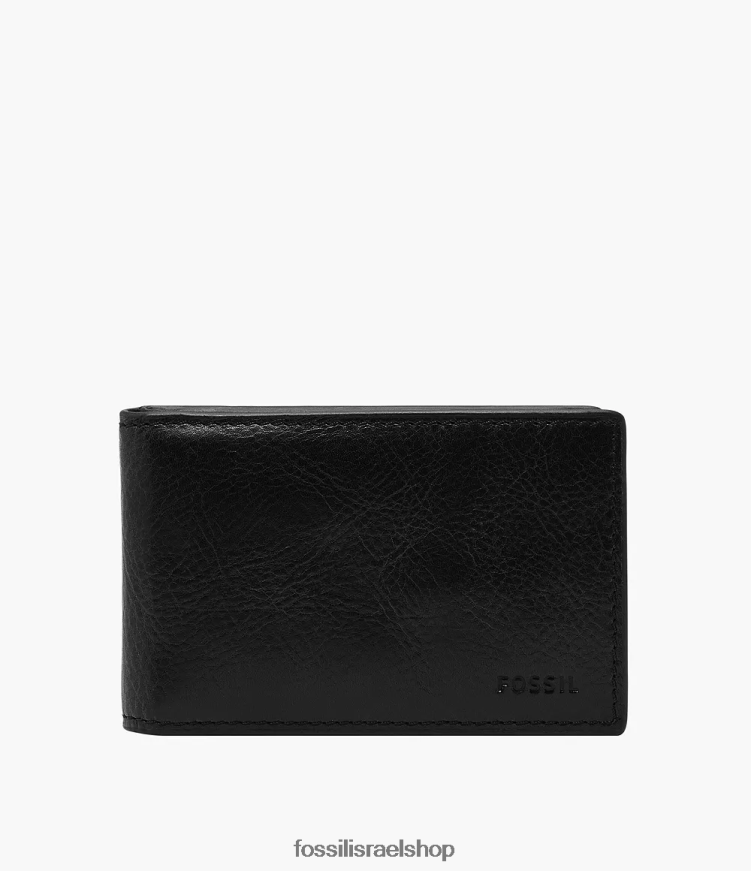Fossil גברים כיס קדמי של אנדרו L8J0B61694 ארנק שָׁחוֹר