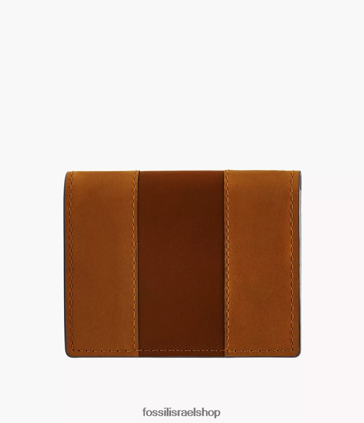 Fossil גברים מארז כרטיס אוורט דופול L8J0B61696 ארנק חום