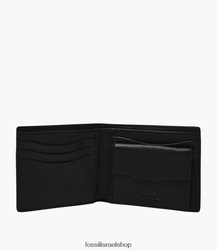 Fossil גברים כיס מטבעות של אנדרסון L8J0B61705 ארנק שָׁחוֹר
