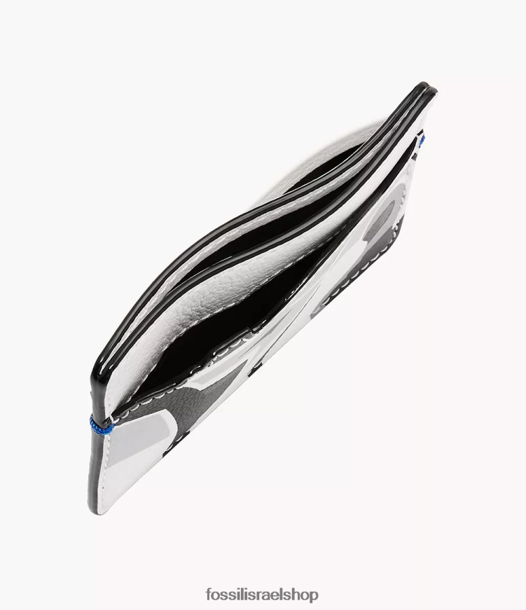 Fossil גברים מארז כרטיסים של מלחמת הכוכבים L8J0B61713 ארנק לבן