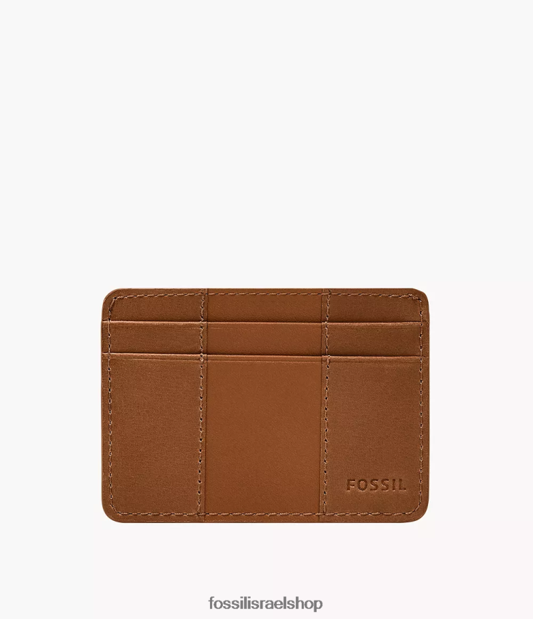 Fossil גברים מארז כרטיס אוורט L8J0B61715 ארנק אוּכָּף