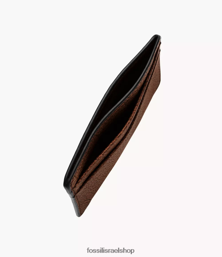 Fossil גברים מארז סטיבן קארד L8J0B61716 ארנק חום