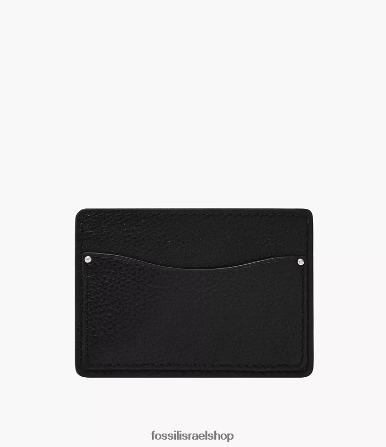 Fossil גברים מארז כרטיס אנדרסון L8J0B61717 ארנק שָׁחוֹר