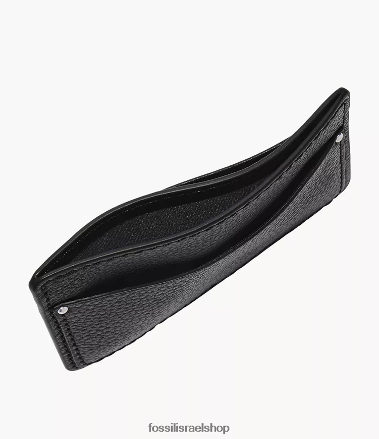 Fossil גברים מארז כרטיס אנדרסון L8J0B61717 ארנק שָׁחוֹר