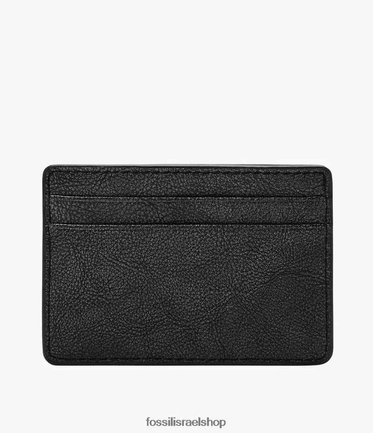 Fossil גברים מארז סטיבן קארד L8J0B61722 ארנק שָׁחוֹר