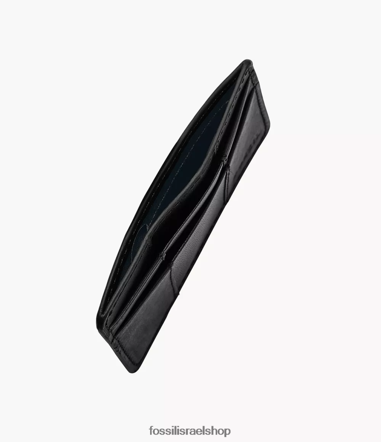 Fossil גברים מארז כרטיס אוורט L8J0B61731 ארנק שָׁחוֹר