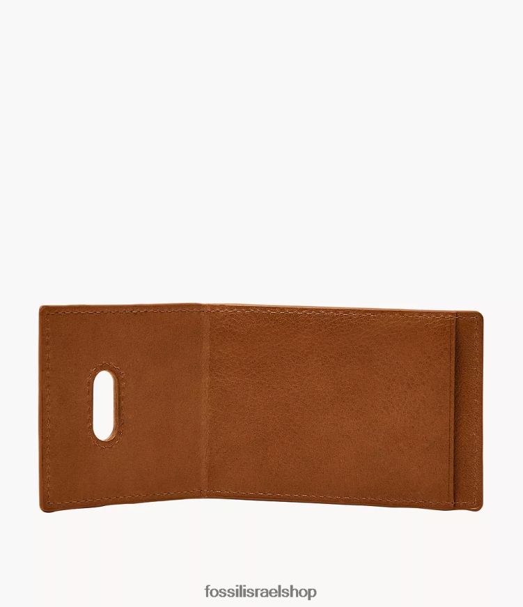 Fossil גברים מארז כרטיס מגנטי של אנדרו L8J0B61749 ארנק אוּכָּף