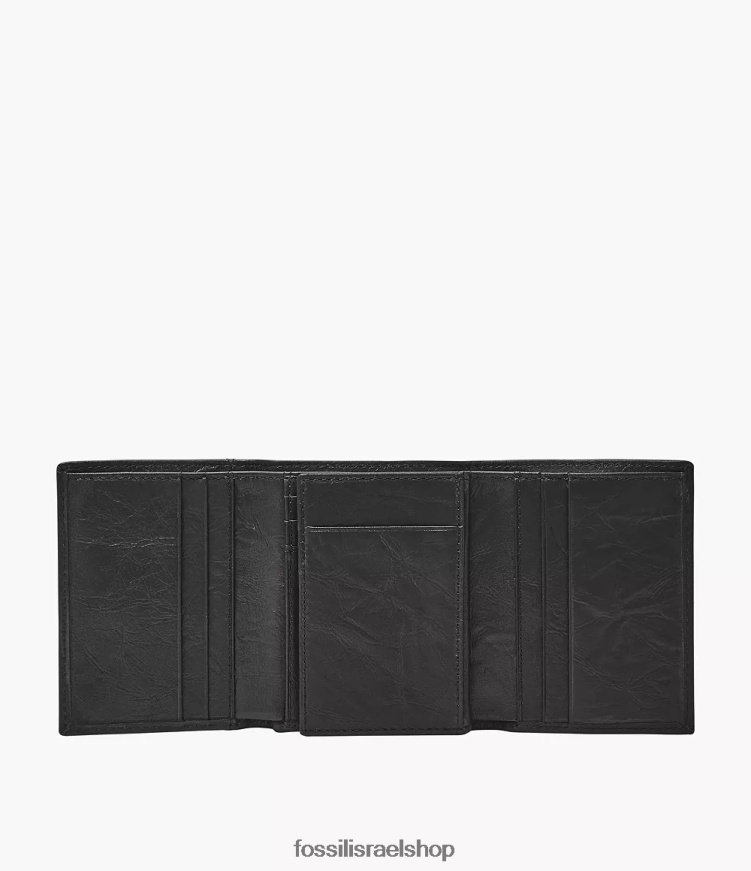 Fossil גברים ניל משולשת L8J0B61757 ארנק שָׁחוֹר