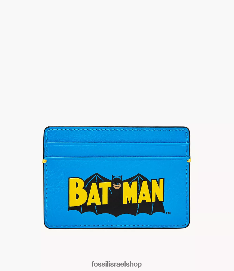 Fossil גברים מארז כרטיס באטמן במהדורה מוגבלת L8J0B61805 ארנק כְּחוֹל