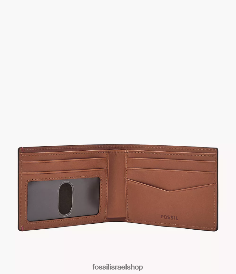 Fossil גברים כיס קדמי של ברונזון דו-צדדי L8J0B61821 ארנק רַב