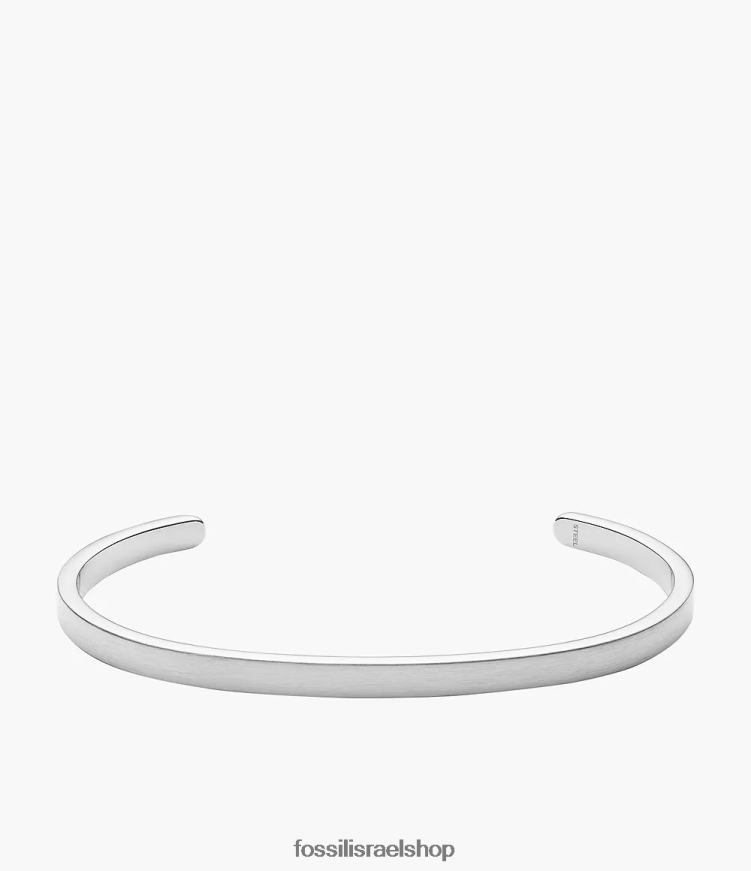 Fossil גברים צמיד שרוול מודרני של אמריקנה מנירוסטה L8J0B61853 תכשיט בגוון כסף