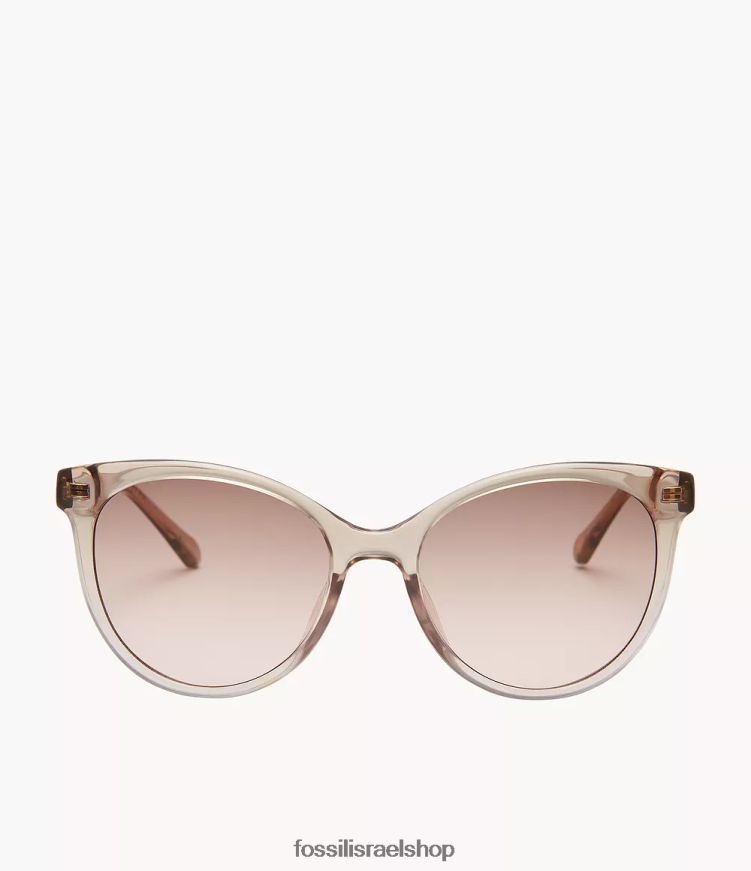 Fossil נשים משקפי שמש עגולים של רילי L8J0B61970 אבזר חום/ורוד