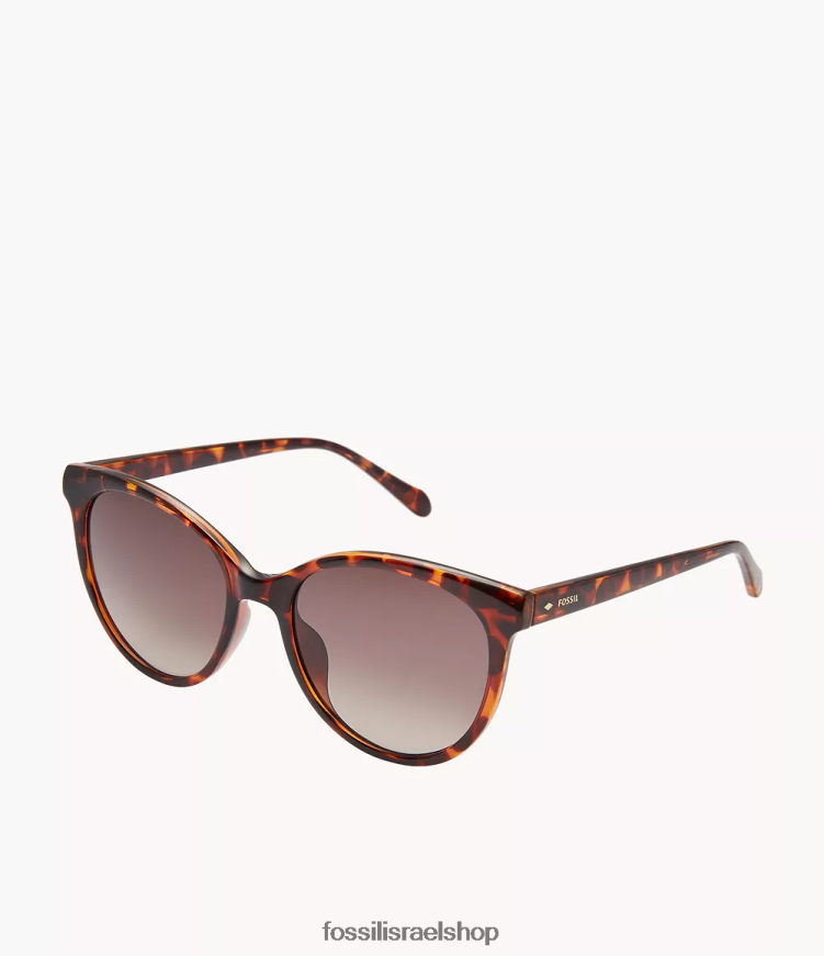 Fossil נשים משקפי שמש עגולים של רילי L8J0B61976 אבזר חום