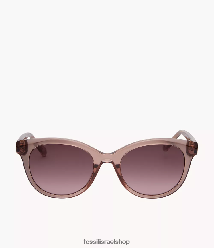 Fossil נשים משקפי שמש עגולים של סלינה L8J0B61979 אבזר חום