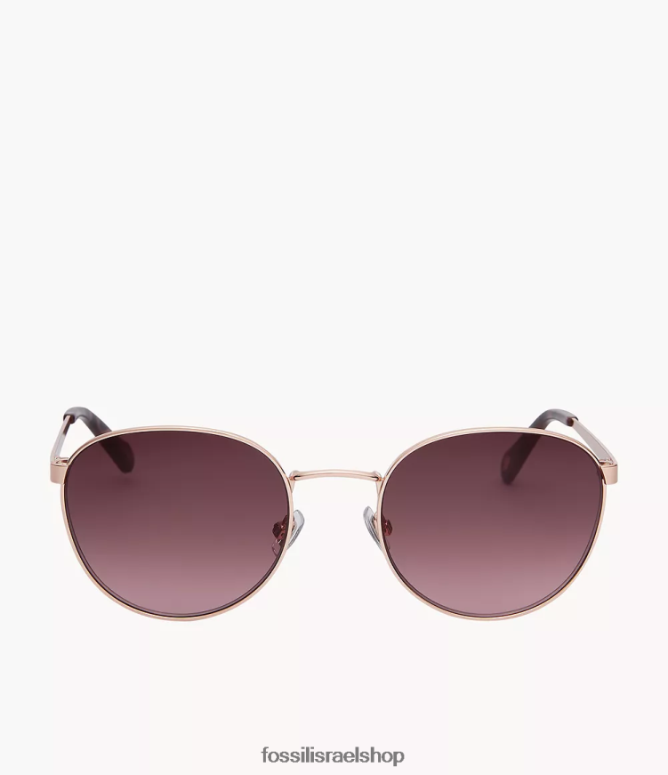 Fossil נשים משקפי שמש עגולים ויני L8J0B61983 אבזר חום