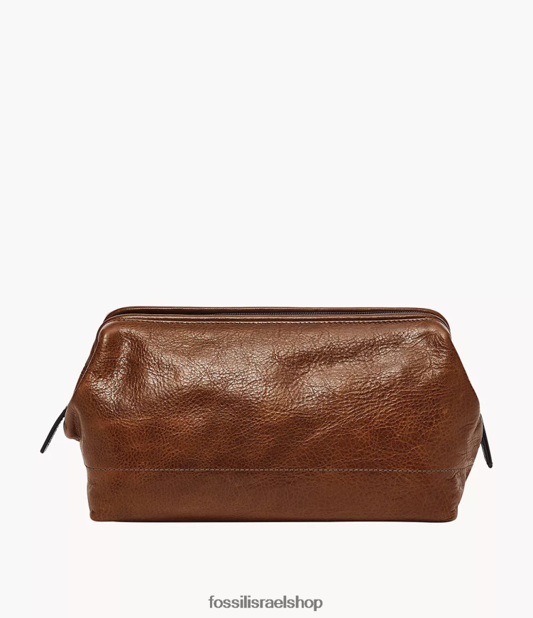 Fossil גברים ערכת גילוח ממוסגרת לנסיעות L8J0B62015 תיק קוניאק