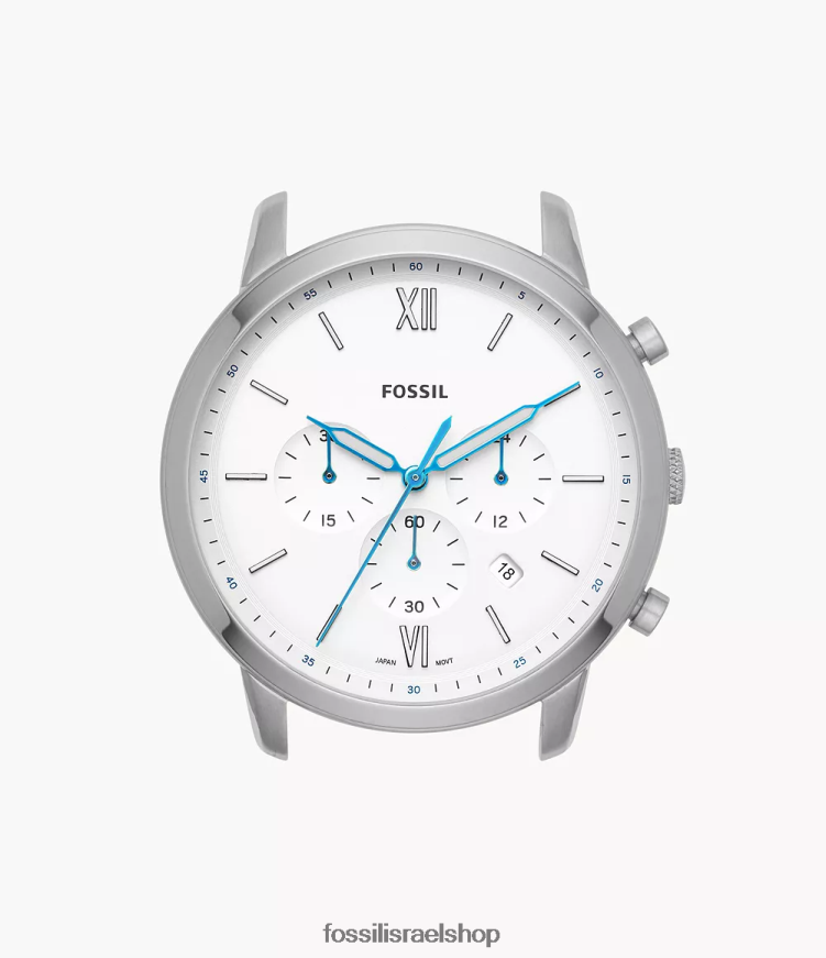 Fossil גברים מארז שעון נייטרה כרונוגרף מנירוסטה L8J0B62034 אבזר לבן