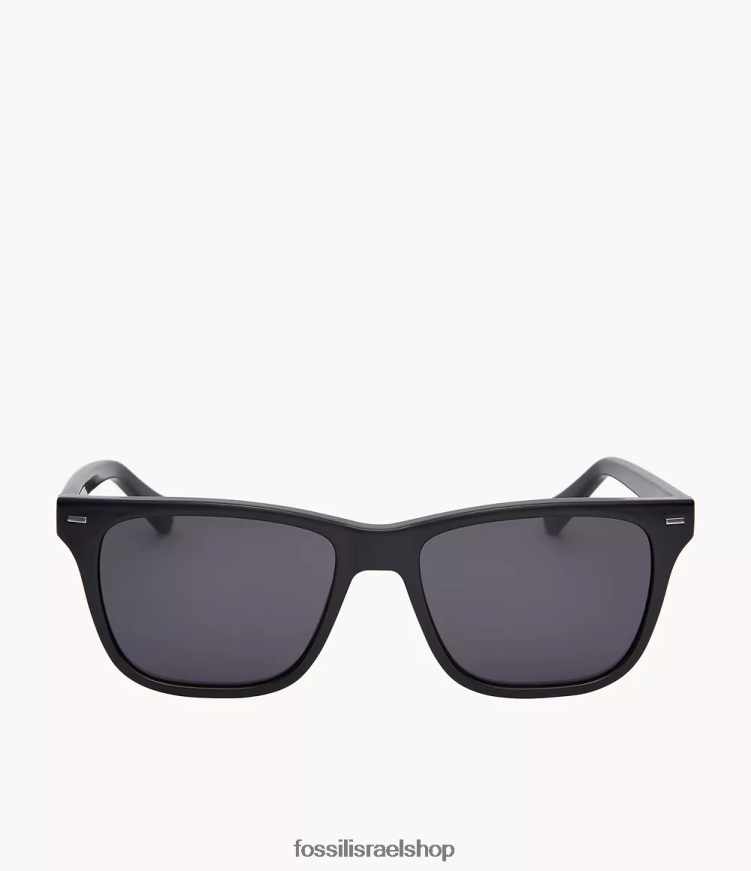 Fossil גברים משקפי שמש מלבניים בארות L8J0B62036 אבזר אפור