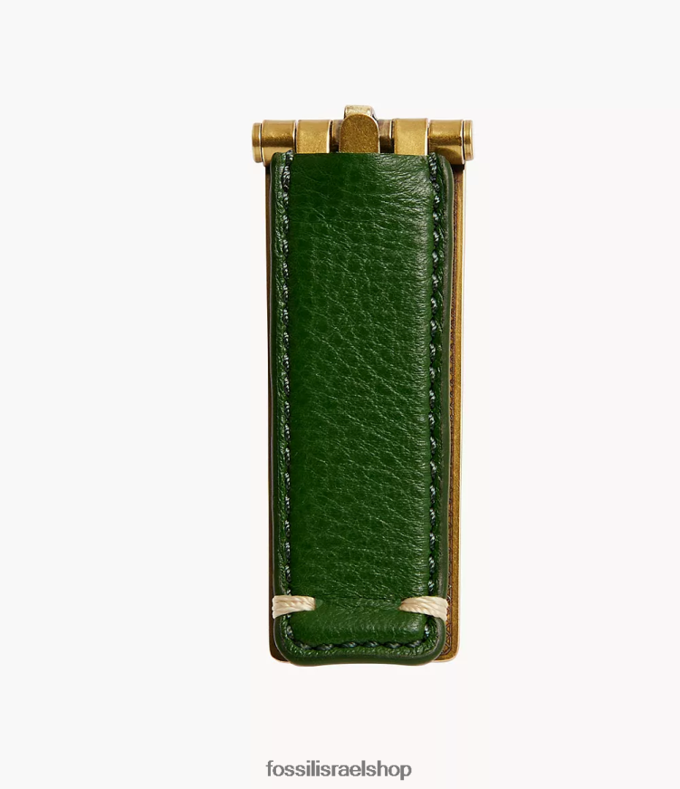 Fossil גברים קליפ כסף מתנה L8J0B62040 אבזר ירוק