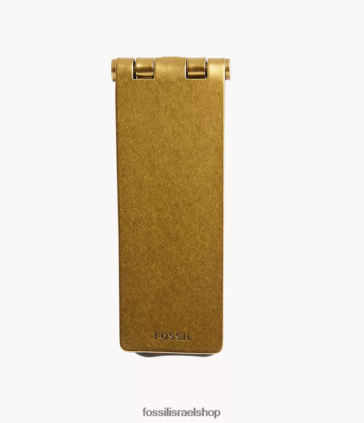 Fossil גברים קליפ כסף מתנה L8J0B62047 אבזר חום