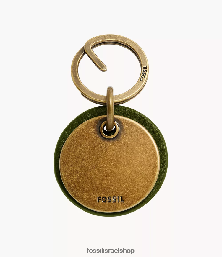 Fossil גברים שלט מפתח בון L8J0B62074 אבזר זית עמוק