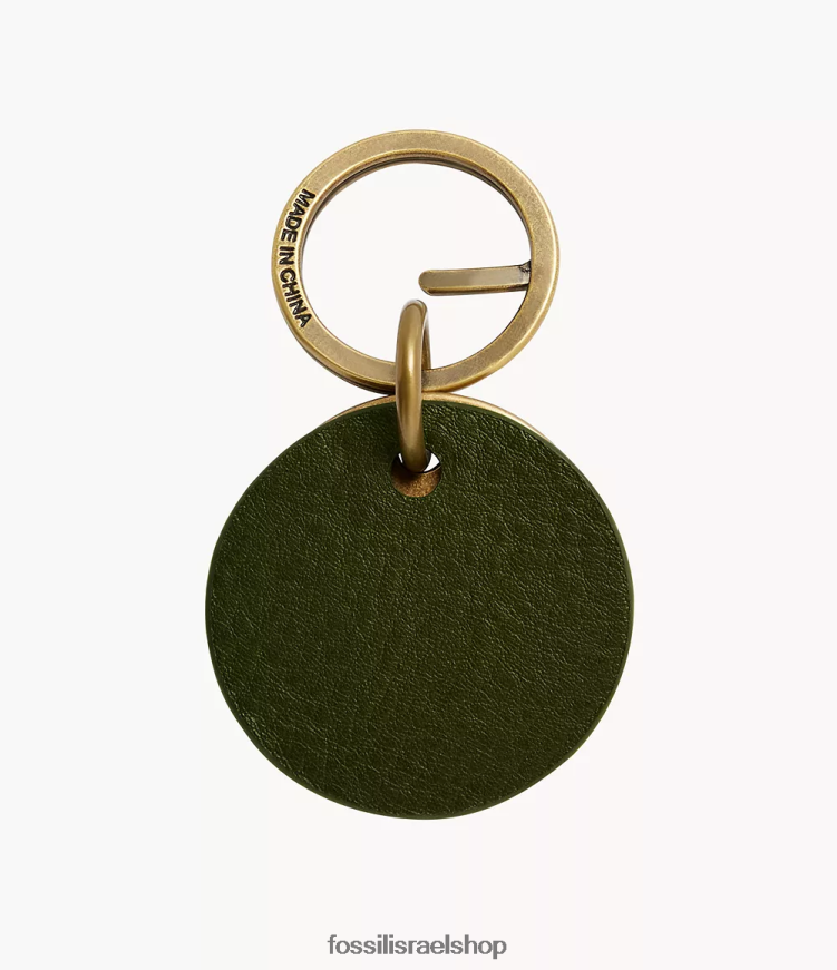Fossil גברים שלט מפתח בון L8J0B62074 אבזר זית עמוק