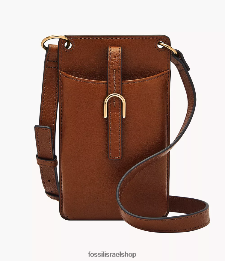 Fossil נשים תיק טלפון של ואדה L8J0B6286 תיק חום