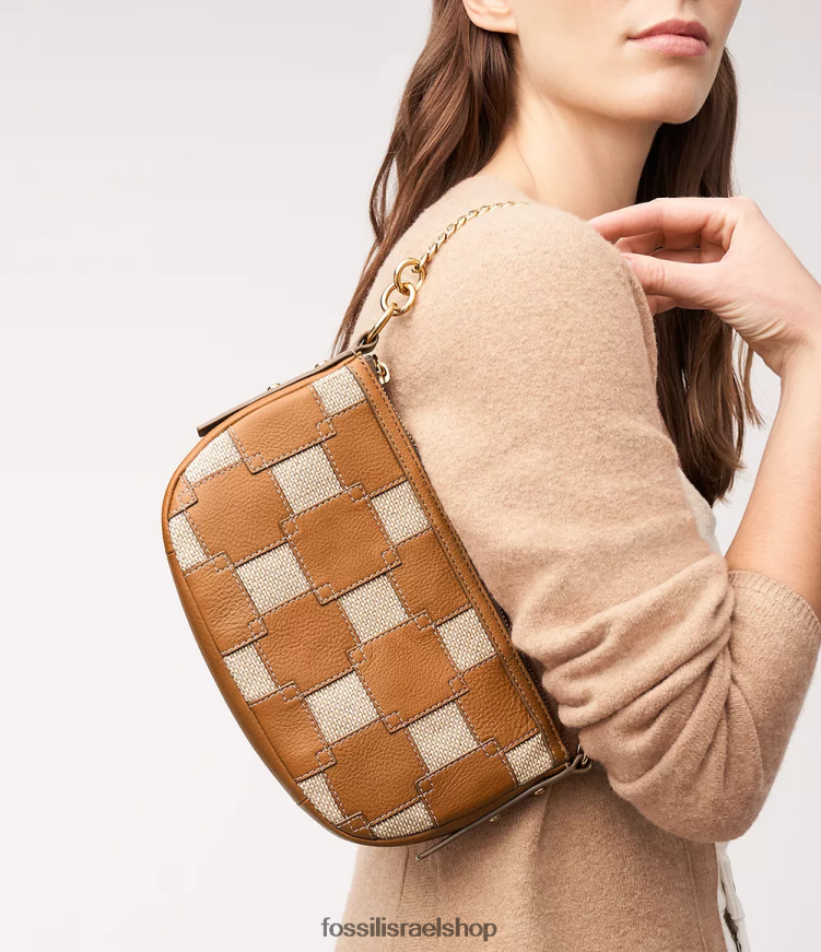 Fossil נשים בגט ג'ולי L8J0B6326 תיק חום בהיר